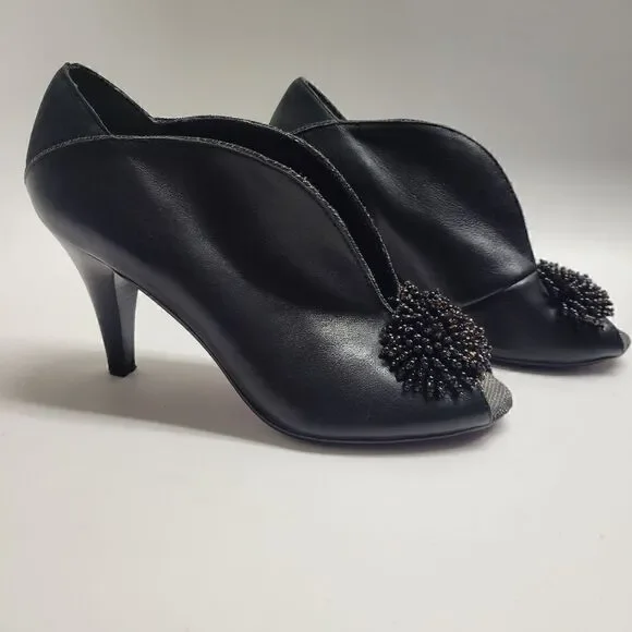 PoeticāLicenseāBeadedĀ SlitāFrontāHeels - Picture 4 of 11